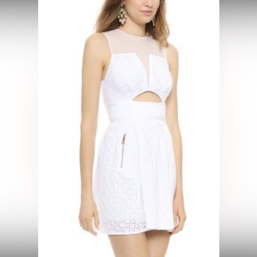 NWT REVOLVE THREE FLOOR PRECISELY MINI DRESS IN W… - image 4